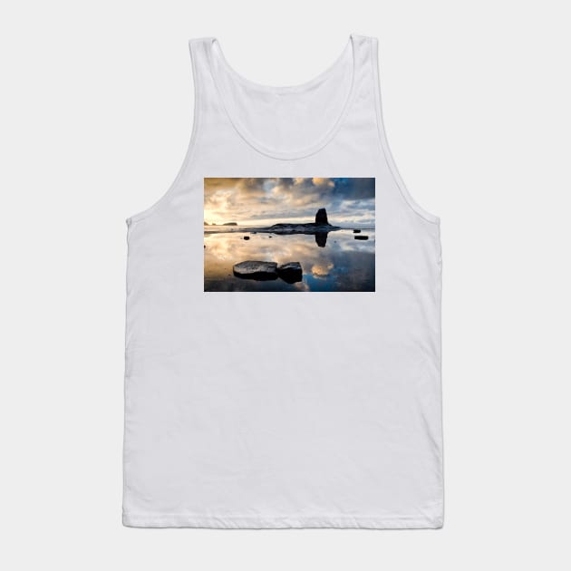 Black Nab at sunset. Saltwick Bay, England (8) Tank Top by chrisdrabble